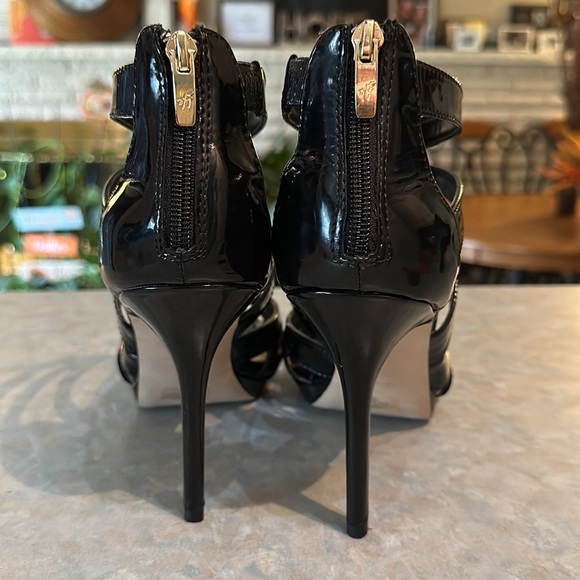Marc Fisher Black patent leather style heels - Picture 3 of 4